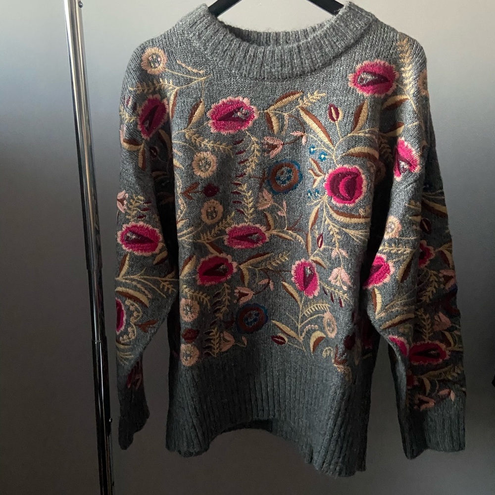 Embroidered Sweater